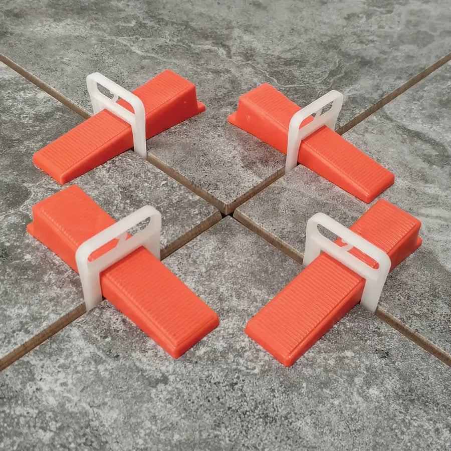 Tile Leveling Clips with Wedges - 2H mm · Tile Clips
